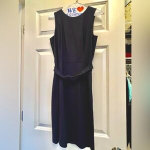Theory Navy sleeveless dress with belt size 4